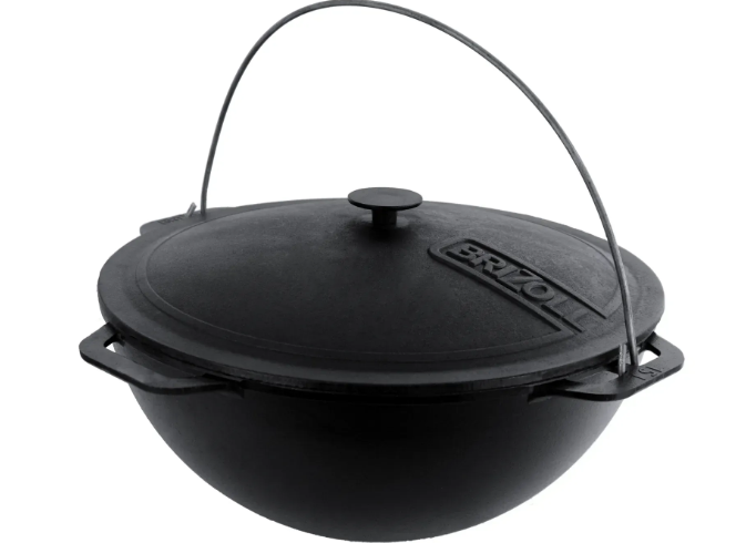 Котел чугунный азиатский Brizoll с чугунной крышкой 10 л (KA10-1) - фото 1 Котел чугунный азиатский Brizoll с чугунной крышкой 10 л (KA10-1) - фото 1