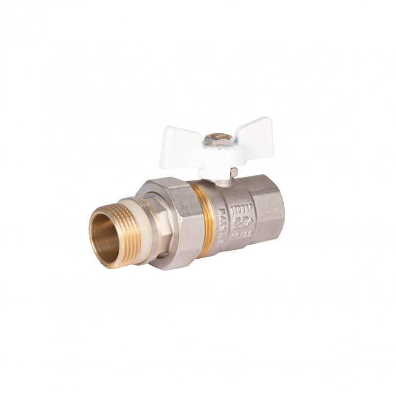Кран шаровый прямой SD Plus PN40 SD900NW25PN40 бабочка латунь никелированная ЗВ с американкой 1" (24851007) Кран шаровый прямой SD Plus PN40 SD900NW25PN40 бабочка латунь никелированная ЗВ с американкой 1" (24851007)