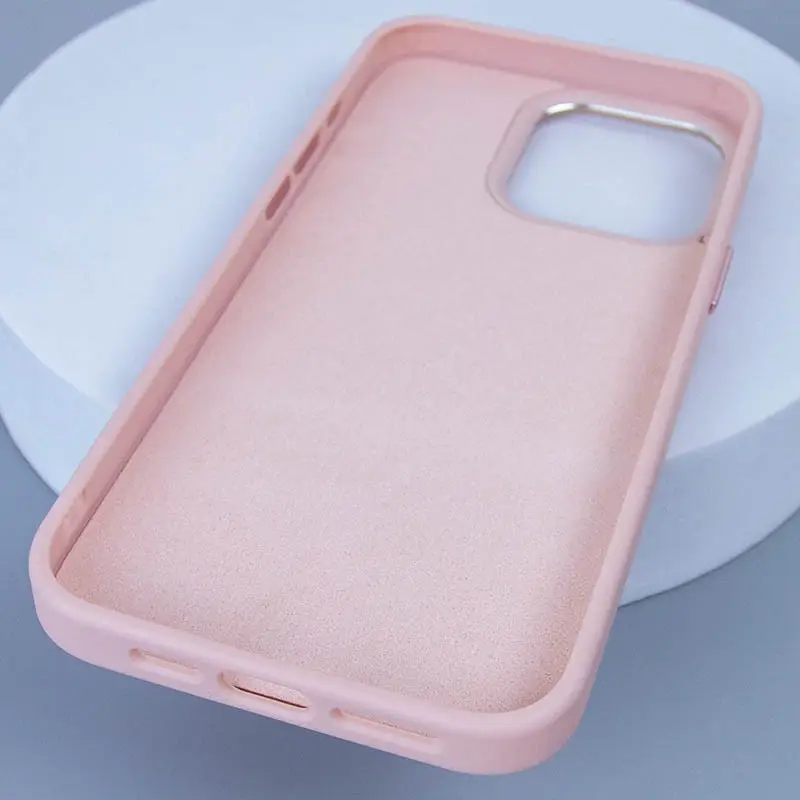 Шкіряний чохол Bonbon Leather Metal Style with MagSafe для Apple iPhone 15 Pro Max (6.7") Рожевий | Light pink - фото 5