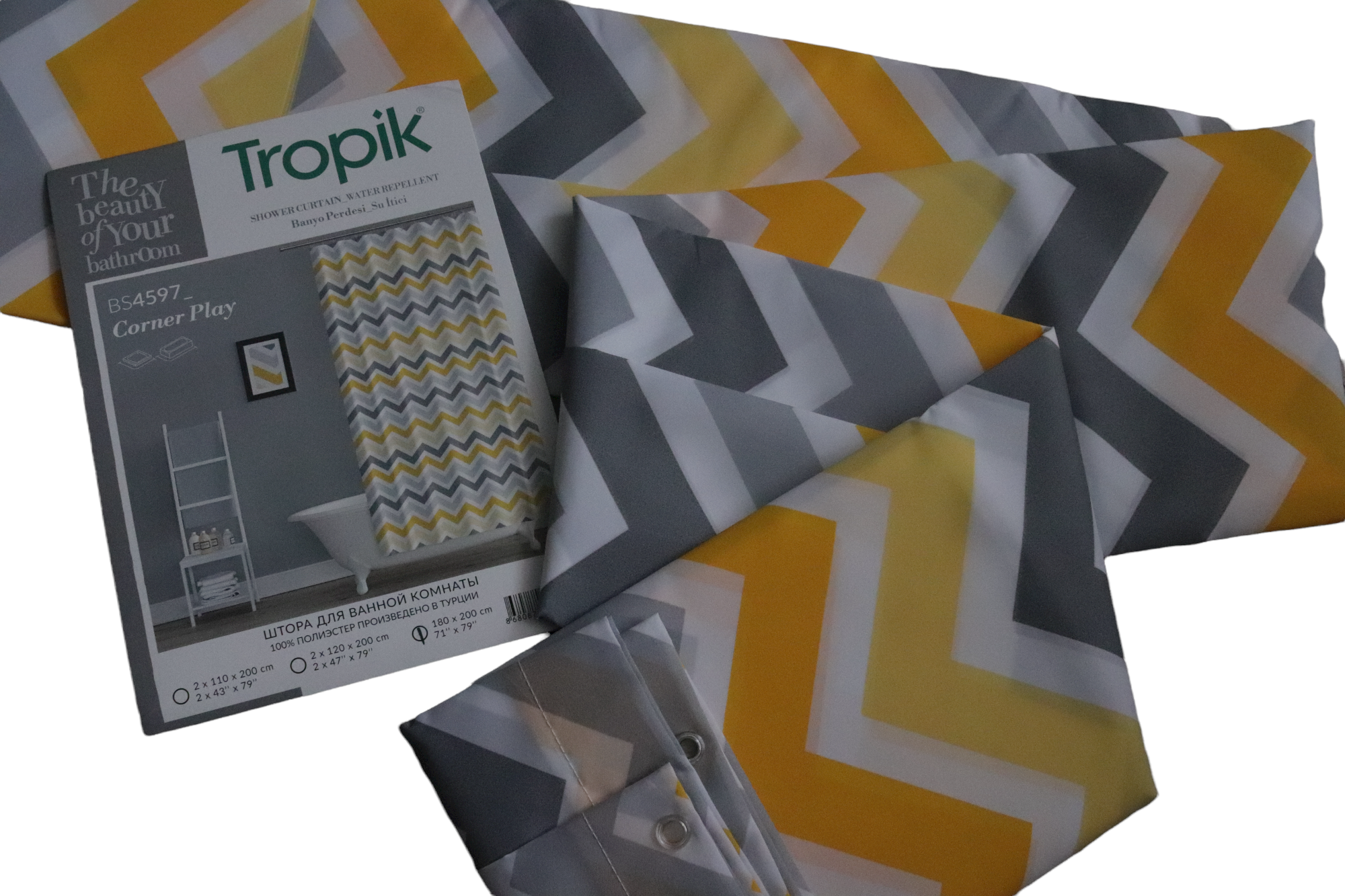 Штора для ванной Tropik Corner Play 180x200 см (52801168) - фото 2