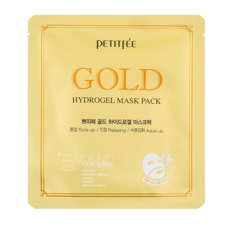 Маска для лица гидрогелевая с золотом Petitfee Gold Hydrogel Mask Pack (2938454721)
