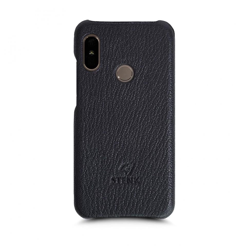 Кожаная накладка Stenk Cover для Xiaomi Redmi 6 Pro / Xiaomi Mi A2 Lite Черный (69490)