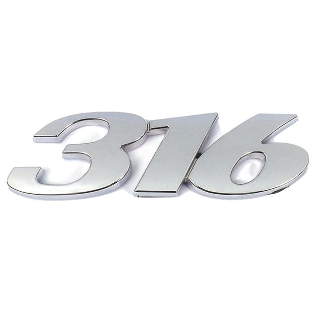 Эмблема надпись 316 скотч 85x26 мм 2004-2011 (466853)