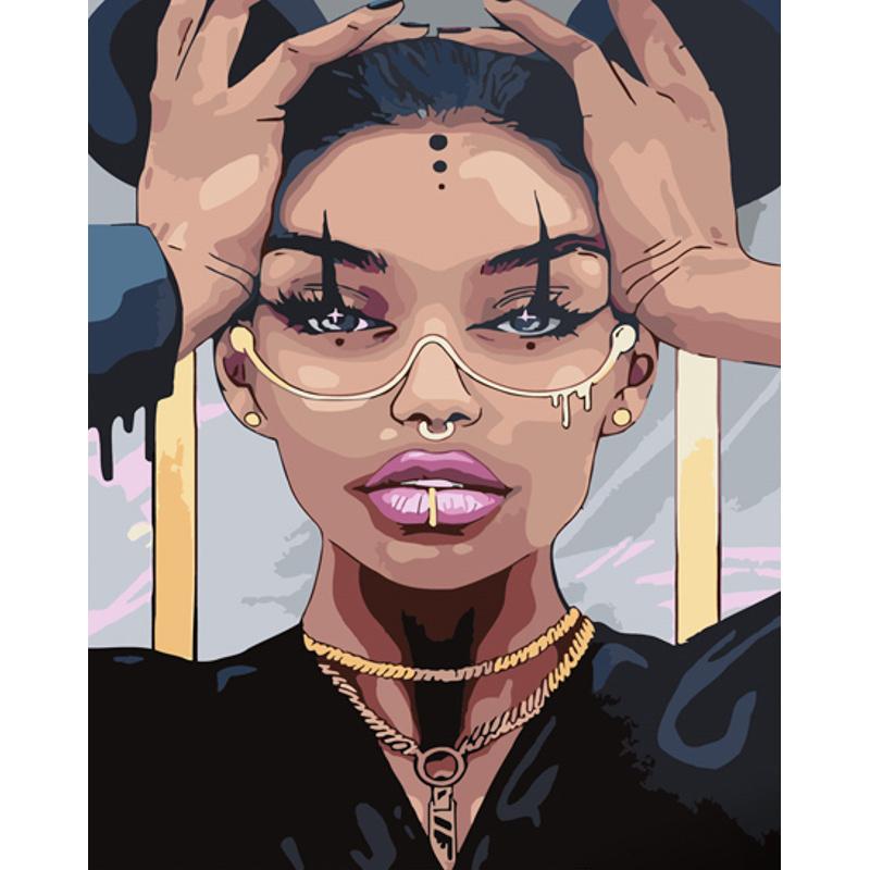 Картина по номерам Strateg Премиум Экзотическая красота 40x50 см (GS838)