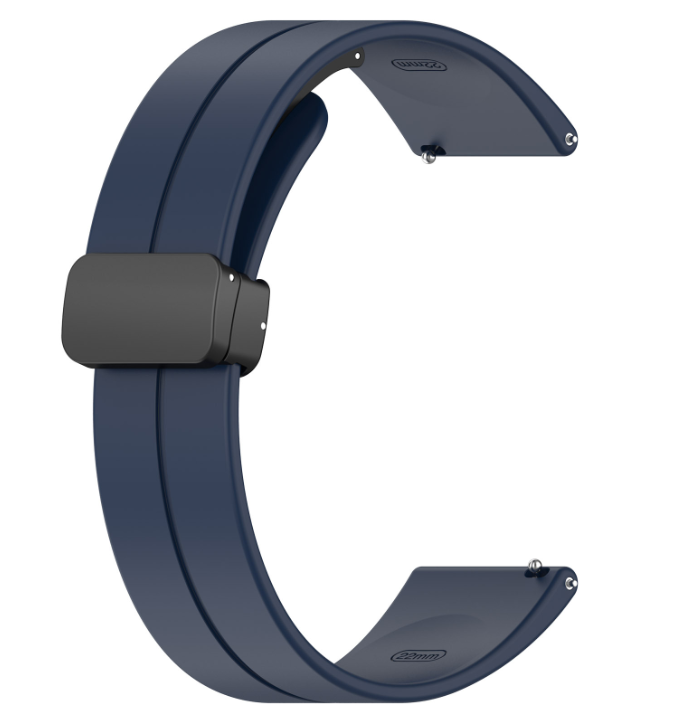 Ремінець DK Silicone Sport Magnetic 20 мм Huawei/Samsung/Xiaomi Dark blue (016443)