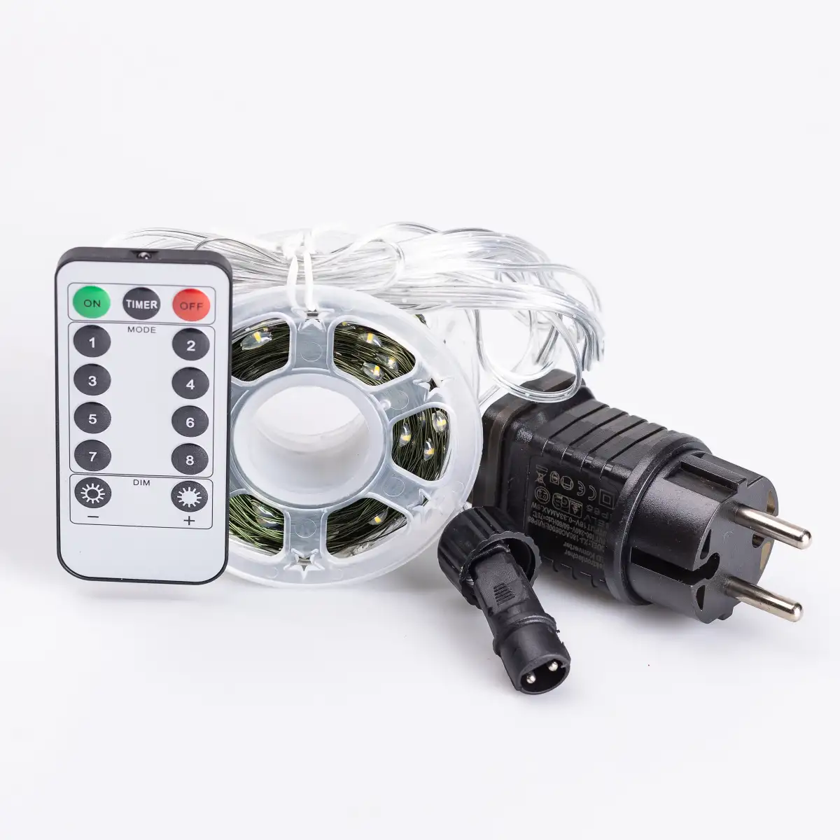 Гирлянда нить GarlandoPro 500L50MGY Роса 500 LED 50 м с пультом от сети Желтый (118-107-500L50MGY) - фото 4 Гирлянда нить GarlandoPro 500L50MGY Роса 500 LED 50 м с пультом от сети Желтый (118-107-500L50MGY) - фото 4