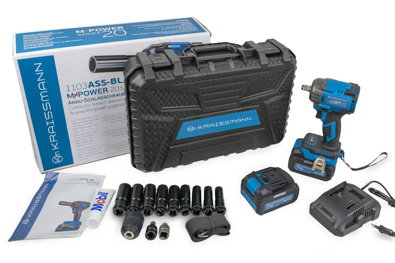 Гайковерт ударний KRAISSMANN 1103 ASS-BL 20/2 MP (0207036) Гайковерт ударний KRAISSMANN 1103 ASS-BL 20/2 MP (0207036)