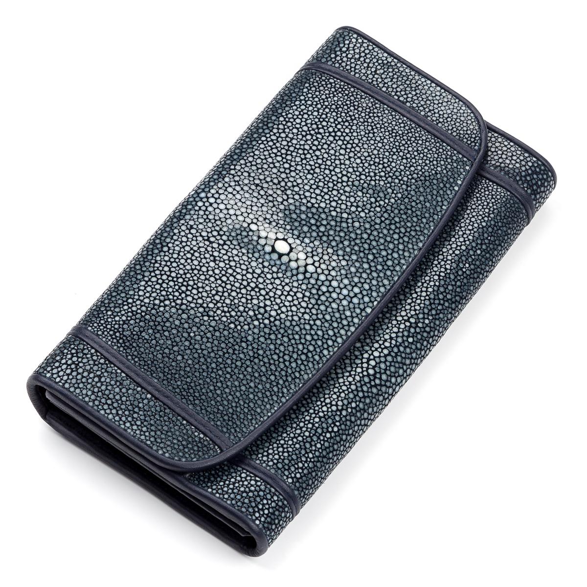 Кошелек женский Stingray leather 18091 кожа Синий