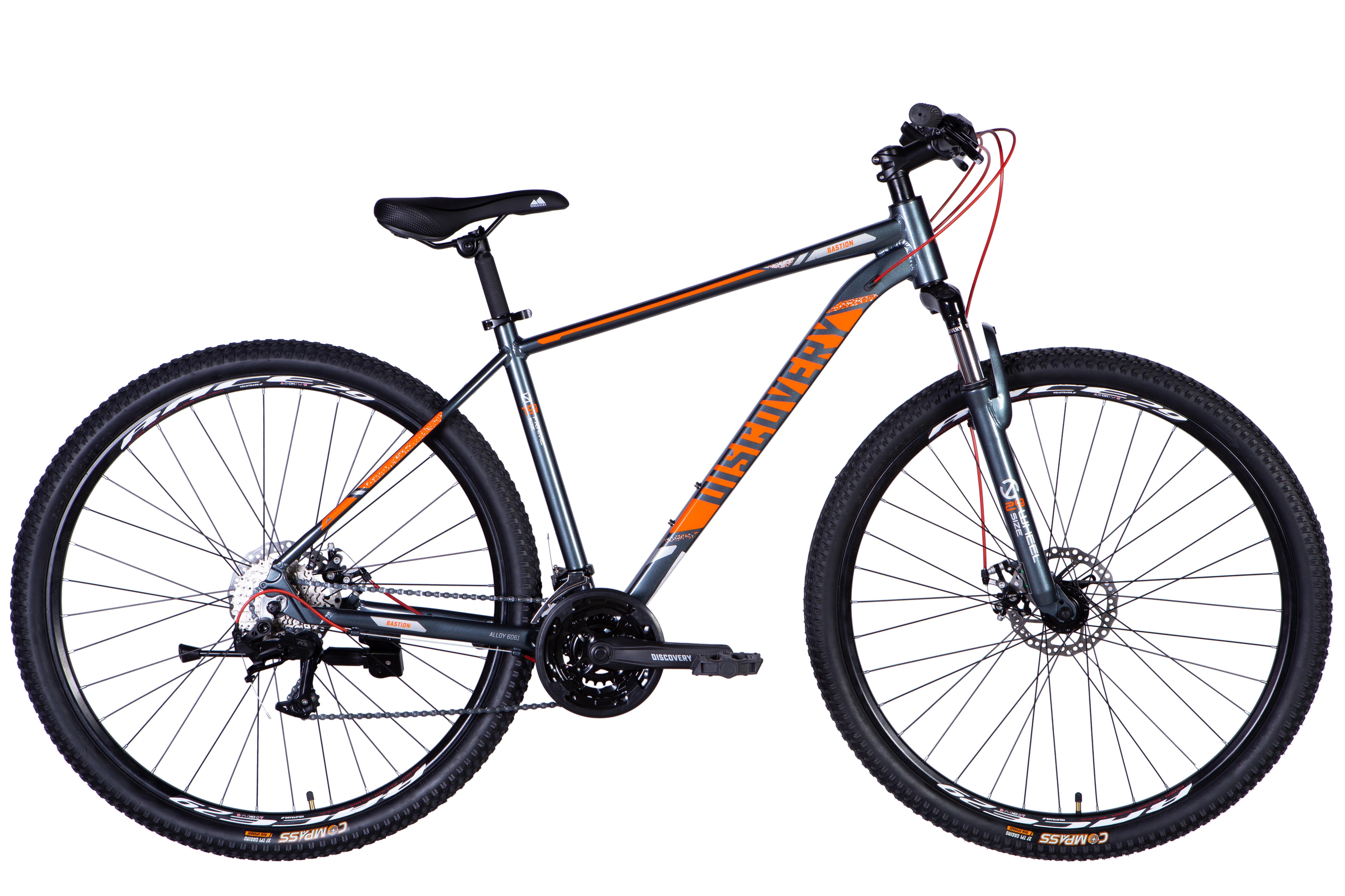 Велосипед Discovery 2025 BASTION DD CS AL 29" рама 19" Сіро-помаранчевий (OPS-DIS-29-204) - фото 1 Велосипед Discovery 2025 BASTION DD CS AL 29" рама 19" Сіро-помаранчевий (OPS-DIS-29-204) - фото 1