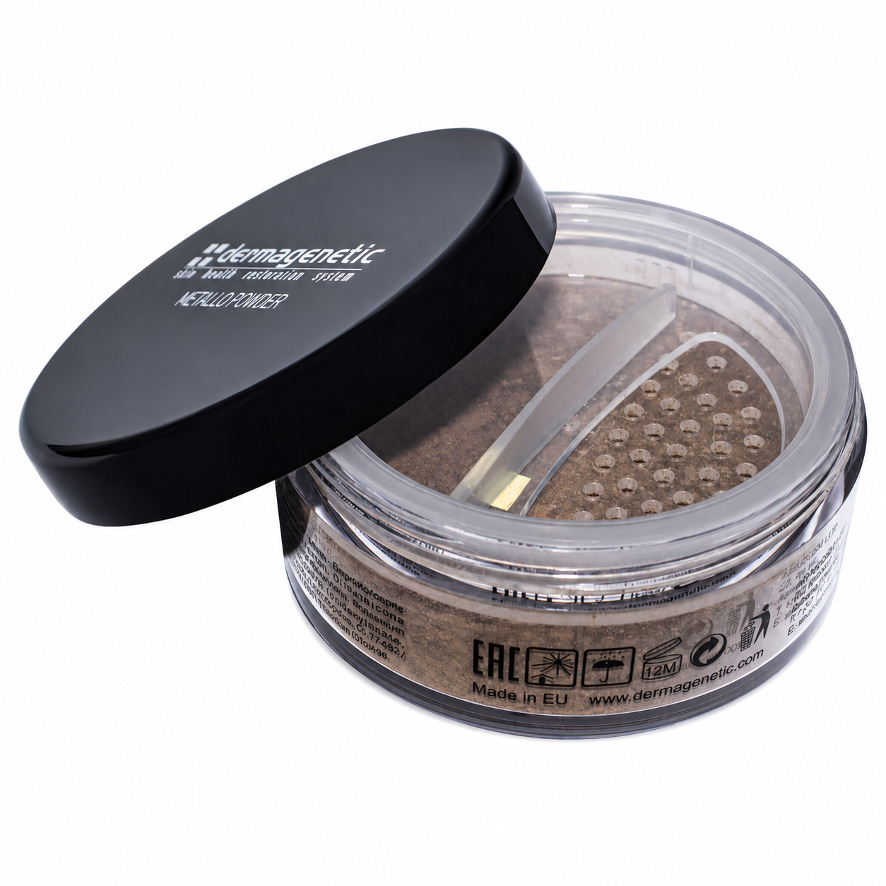 Пудра минеральная рассыпчатая Dermagenetic Metallo Powder Dark Shade темный оттенок 7 г (KA-02-19-002) Пудра минеральная рассыпчатая Dermagenetic Metallo Powder Dark Shade темный оттенок 7 г (KA-02-19-002)