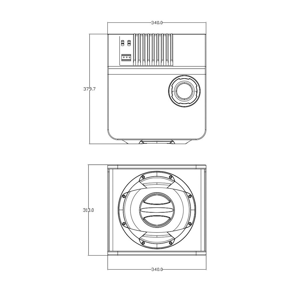 Сабвуфер корпусний активний Decker DSW-250 10” (НФ-00003985) - фото 2