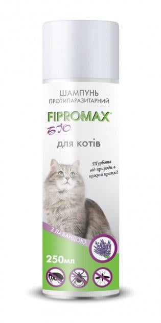 Шампунь FIPROMAX БіО протипаразитарний для котів з лавандою 250 мл (1658764688)