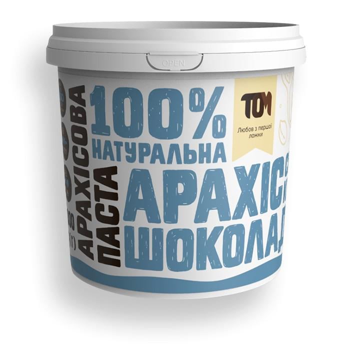 Арахисовая паста ТОМ кранч с шоколадом и солью 1 кг