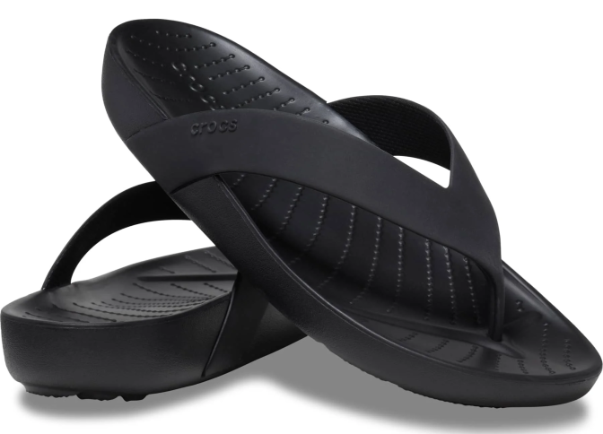 В'єтнамки жіночі Crocs Splash Flip Black р. 37-38 Чорний (23697)