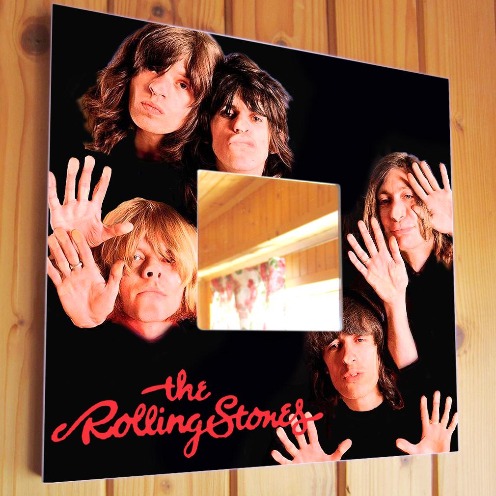 Зеркало декоративное "Группа The Rolling Stones" 260х260 мм (M00875)