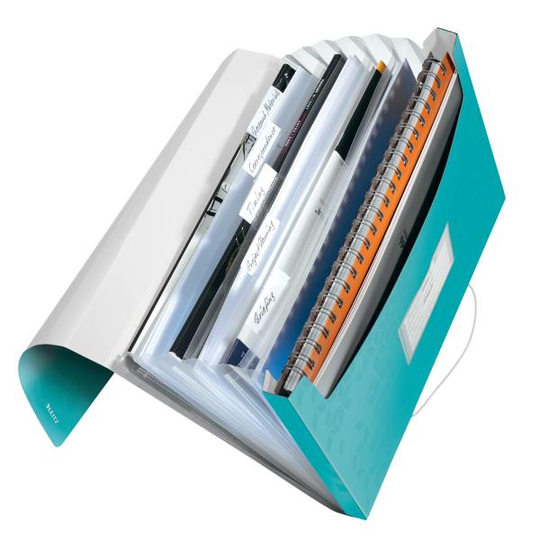 Папка-картотека 6 отделений LEITZ WOW Бирюзовый (4589-00-51) - фото 2 Папка-картотека 6 отделений LEITZ WOW Бирюзовый (4589-00-51) - фото 2