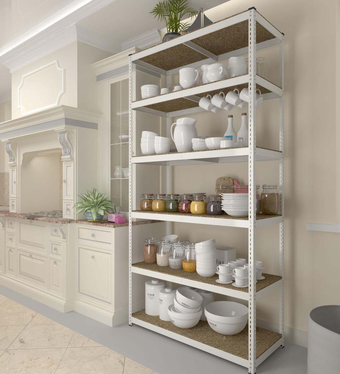 Стелаж Меткас Еталон Е251 175 кг/полицю 5 полиць ДСП металевий 1800x900x500 мм (2663391523) - фото 2 Стелаж Меткас Еталон Е251 175 кг/полицю 5 полиць ДСП металевий 1800x900x500 мм (2663391523) - фото 2