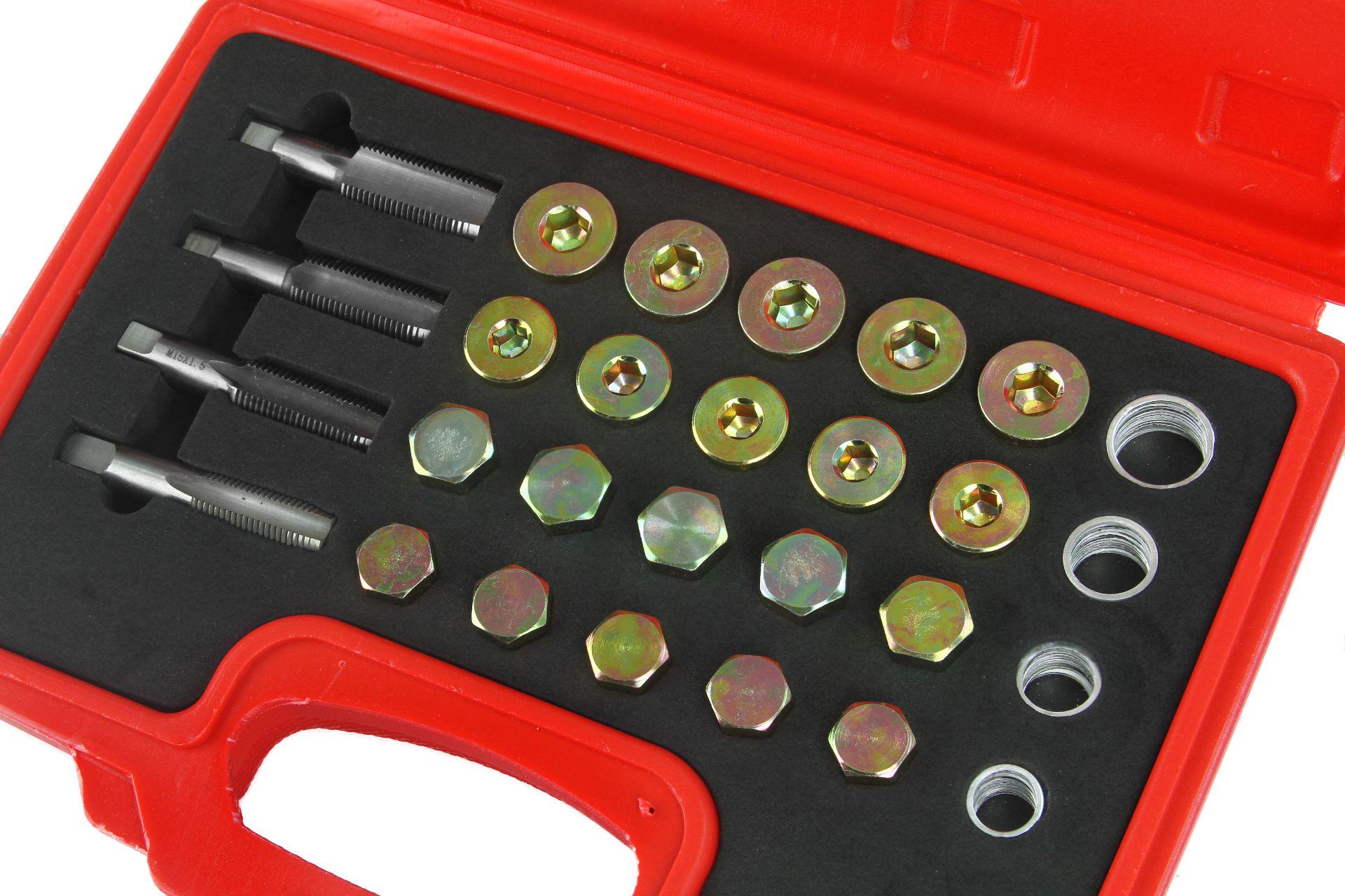 Набір для відновлення різьби масляних пробок Mar-Pol M57609 64 ел. (27921036) - фото 5 Набір для відновлення різьби масляних пробок Mar-Pol M57609 64 ел. (27921036) - фото 5