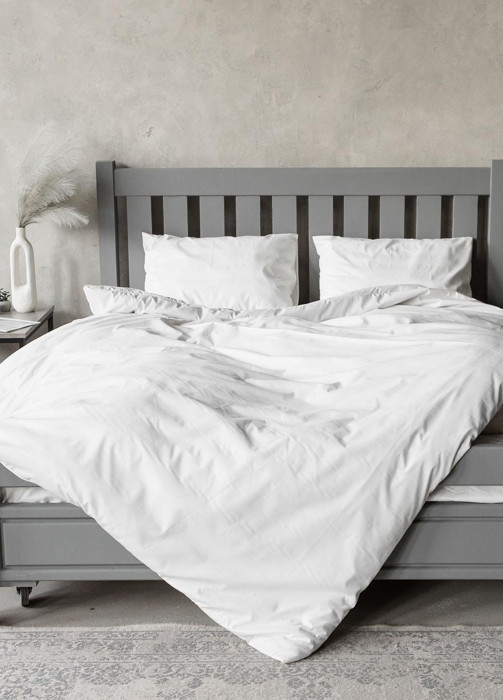 Комплект постільної білизни Страйп двоспальний Білий (20104)