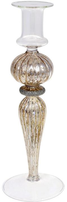 Подсвечник стеклянный Candlestick 8.5х25 см Шампань (BD-115-014)