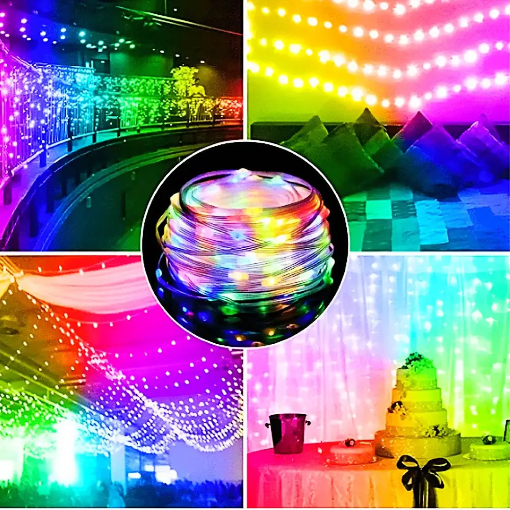 Гірлянда Крапля Роси USB RGB Bluetooth з пультом 10 м (22514761) - фото 5