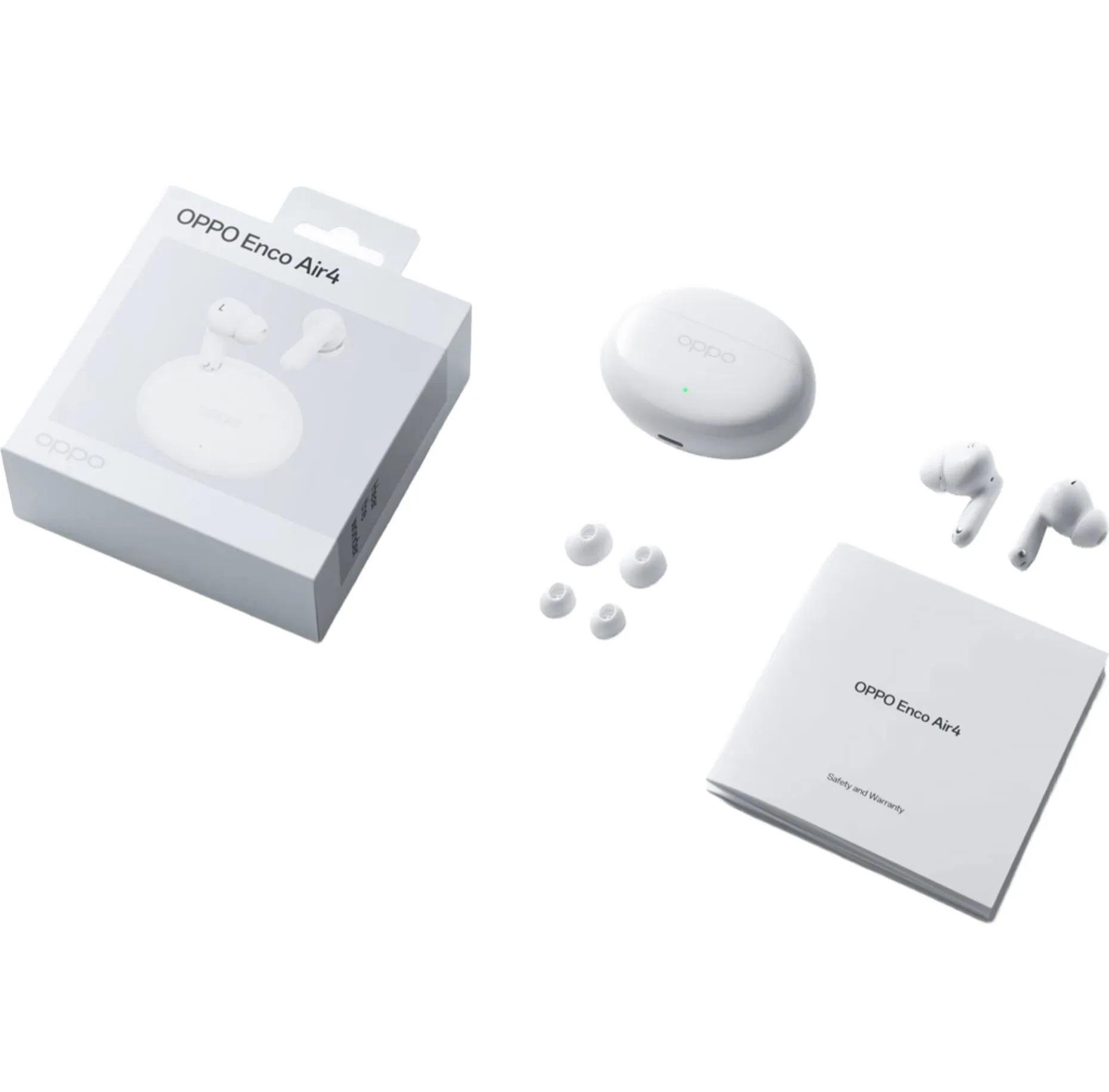 Навушники бездротові OPPO Enco Air4 Silky White (ETEE1) - фото 6