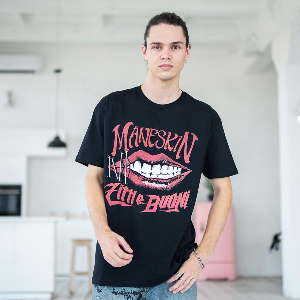 Футболка унісекс Maneskin Zitti e Buoni 4XL Чорний (00000011024)
