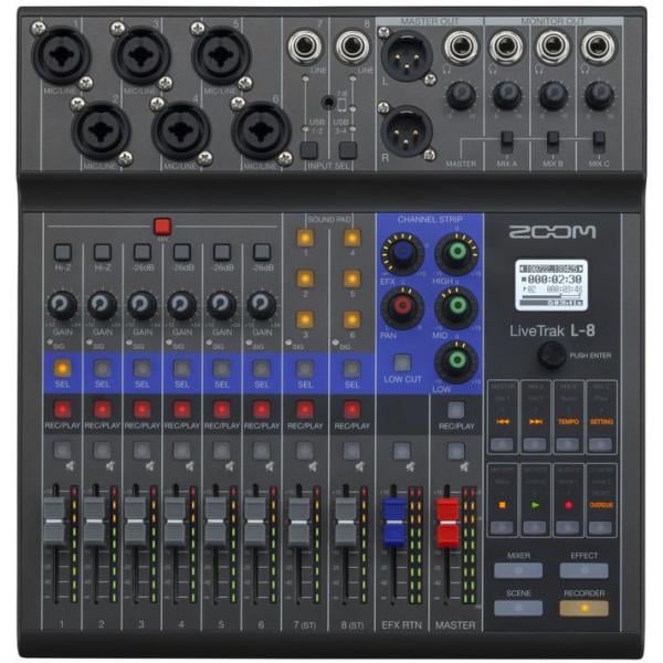 DJ-мікшер Zoom LiveTrak L-8 - фото 4