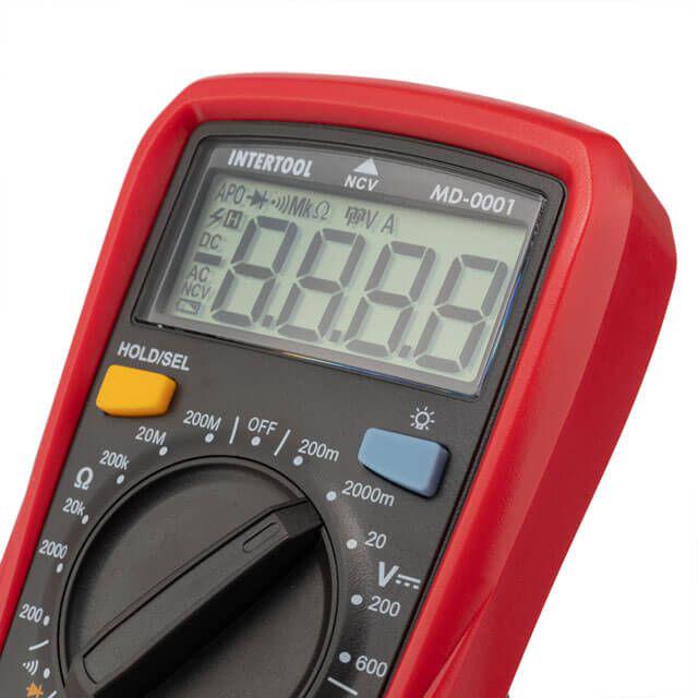 Мультиметр цифровий Intertool MD-0001 CAT II-300В/CAT I-600В - фото 9 Мультиметр цифровий Intertool MD-0001 CAT II-300В/CAT I-600В - фото 9