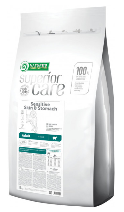 Корм для собак Nature's Protection Superior Care Sensitive Skin&Stomach All Breeds 10 кг