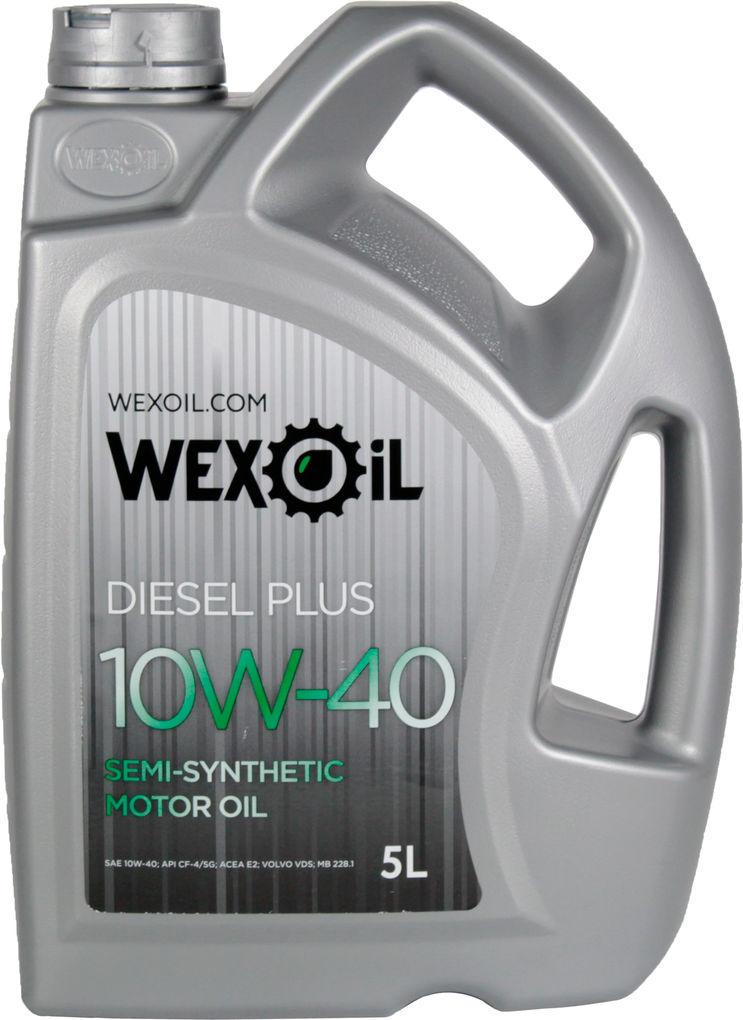 Моторне мастило Wexoil Diesel Plus Cf-4/sg дизель 10W-40 5 л (1401246)