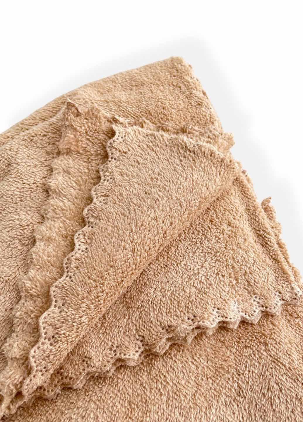 Комплект однотонных полотенец микрофибра 2 шт. (21-1) - фото 3