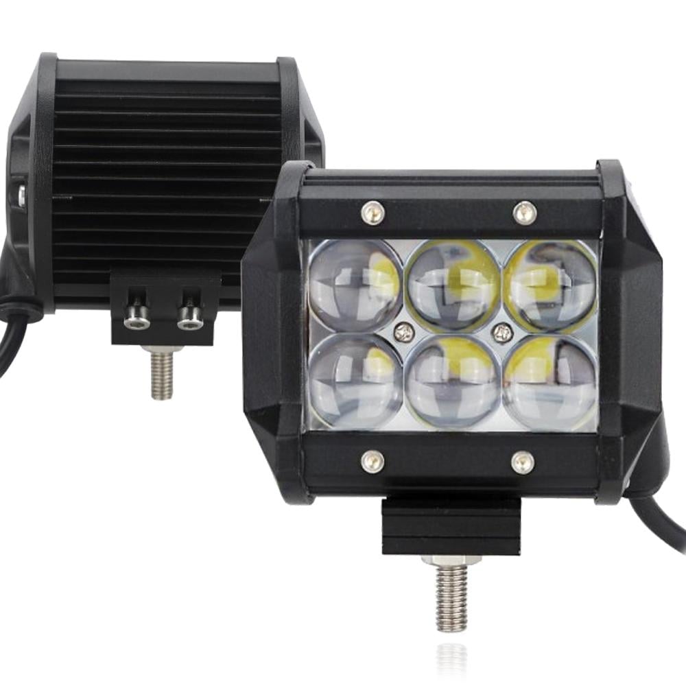 Автофара LightX 5D-18W LED-балка на 6 світлодіодів Чорний - фото 2