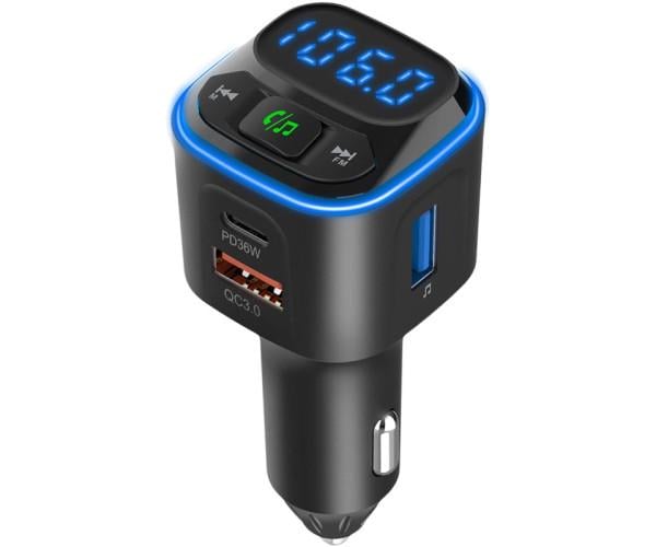 Модулятор автомобильный FM Gelius Tune GP-FMT051 PD36W/QC3,0 Black