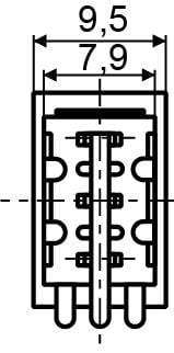 Тумблер АСКО-Укрем MTS-102 ON-ON 1NC 3А 250 V 2 положения 3 контакта с фиксацией (A0140060012) - фото 3