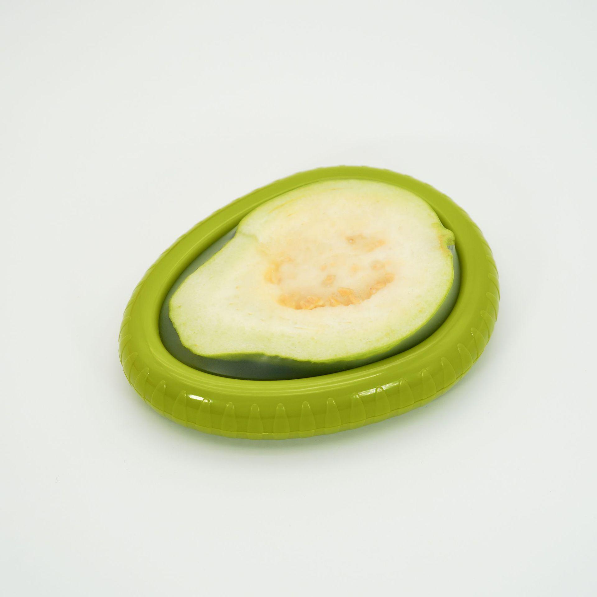 Контейнер пищевой круглый для авокадо/овощ и фруктов Зеленый (U9471) - фото 3 Контейнер пищевой круглый для авокадо/овощ и фруктов Зеленый (U9471) - фото 3