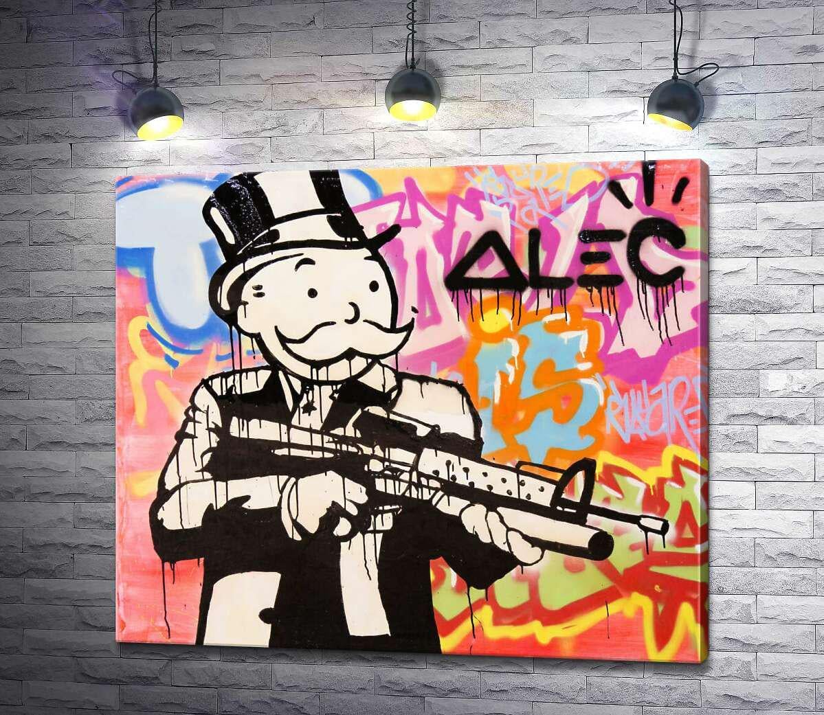 Картина ArtPoster Штурмовая винтовка (Assault rifle) – Алек Монополи (Alec Monopoly) 100x87 см Модуль №1 (000312)
