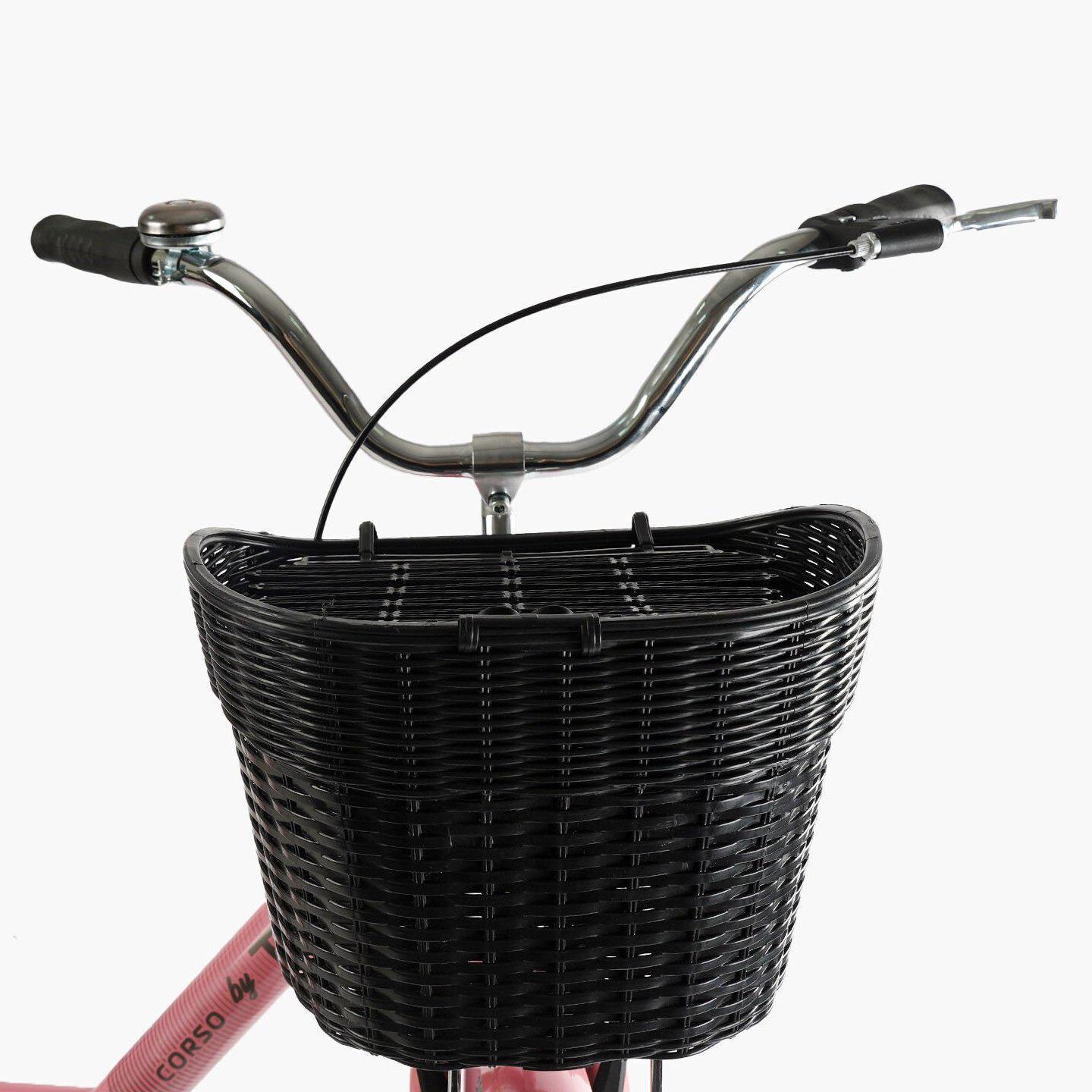 Велосипед городской Corso Travel с корзиной и багажником рама 16,5/26" Розовый - фото 6 Велосипед городской Corso Travel с корзиной и багажником рама 16,5/26" Розовый - фото 6