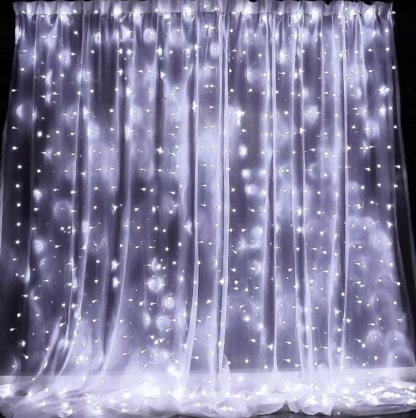 Гирлянда водопад светодиодная Xmas 360 Led W-3 3х2 м Белый (FG2)