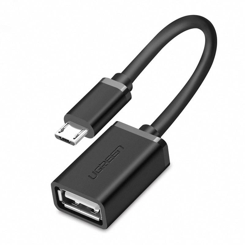 Кабель UGREEN Micro-USB-OTG USB 2.0 круглый 25 см (US133)