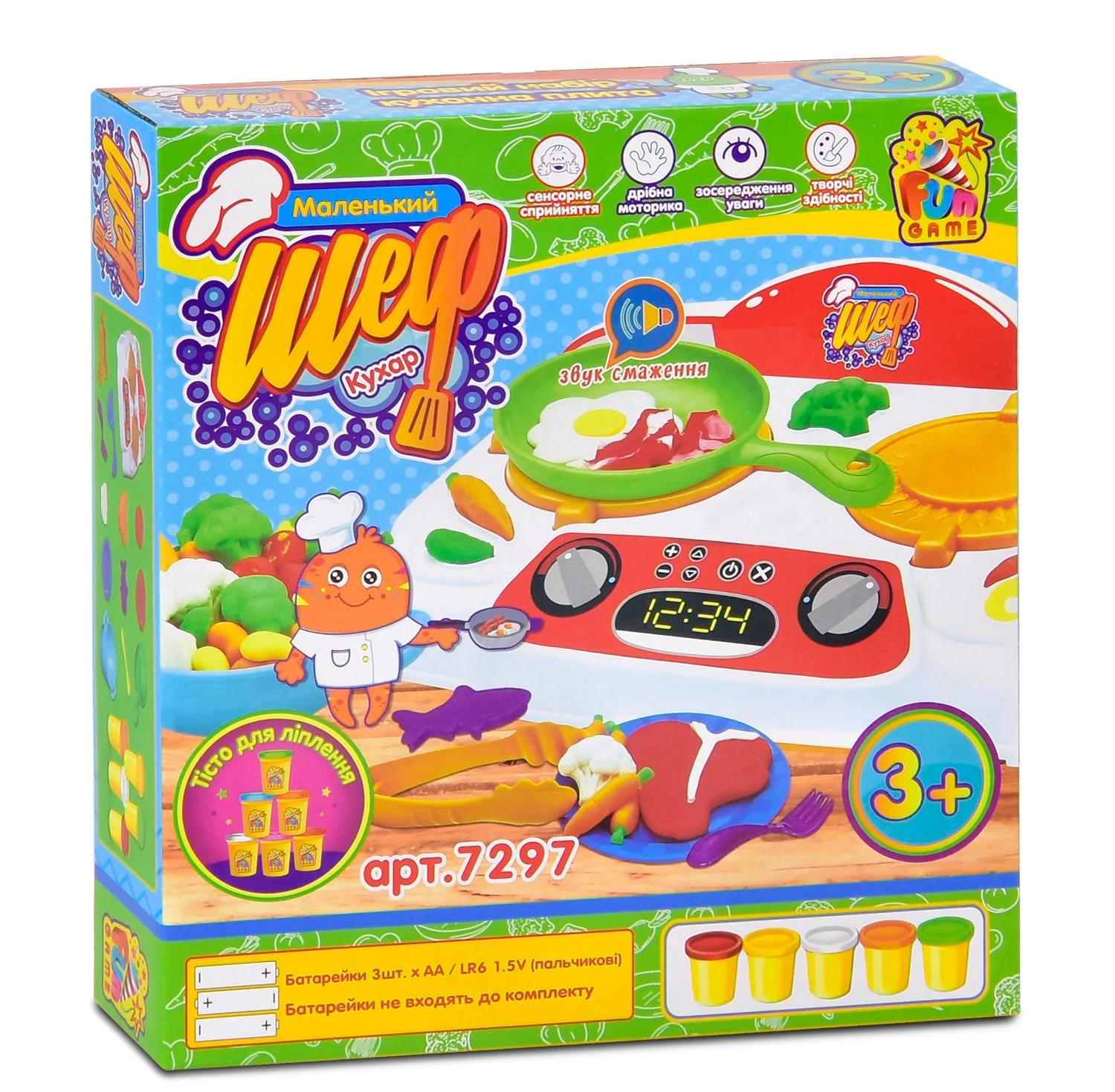 Тесто для лепки 4Fun Games Club Маленький шеф-повар 7297 звук (66382)