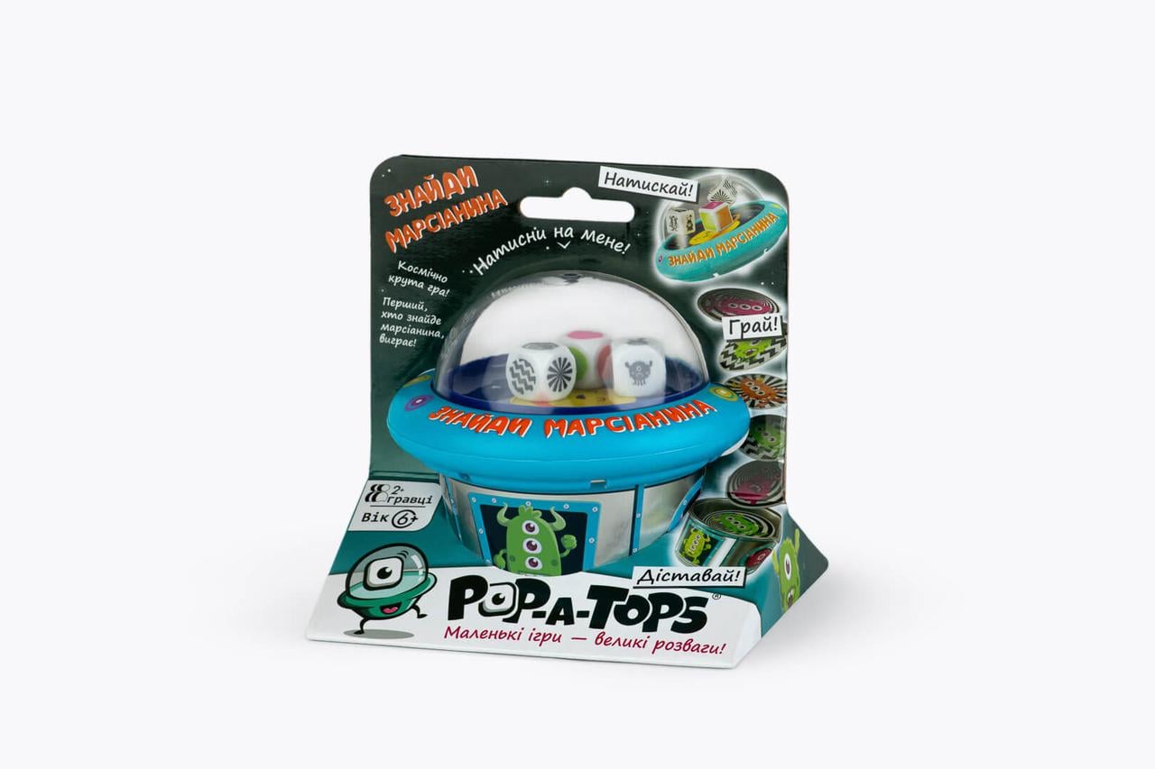 Настольная игра Pop-A-Tops: Найди марсианин (2029556433)