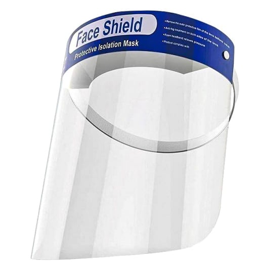 Захисний щиток екран для обличчя Face Shield 33х22см Прозорий