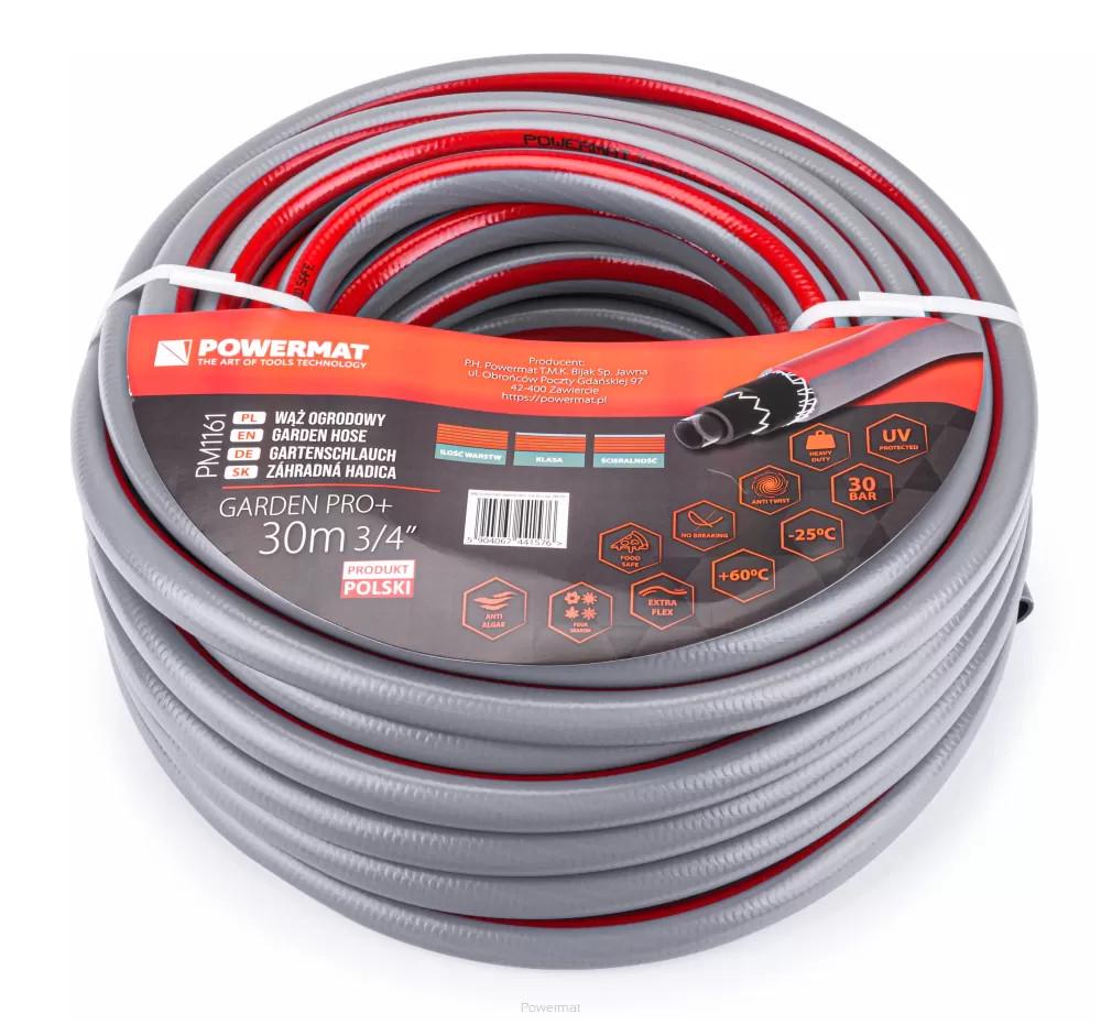 Шланг садовый Powermat GARDEN PRO+ 3/4 " 2622069515 30 м армированный 6-слойный пищевой ПВХ