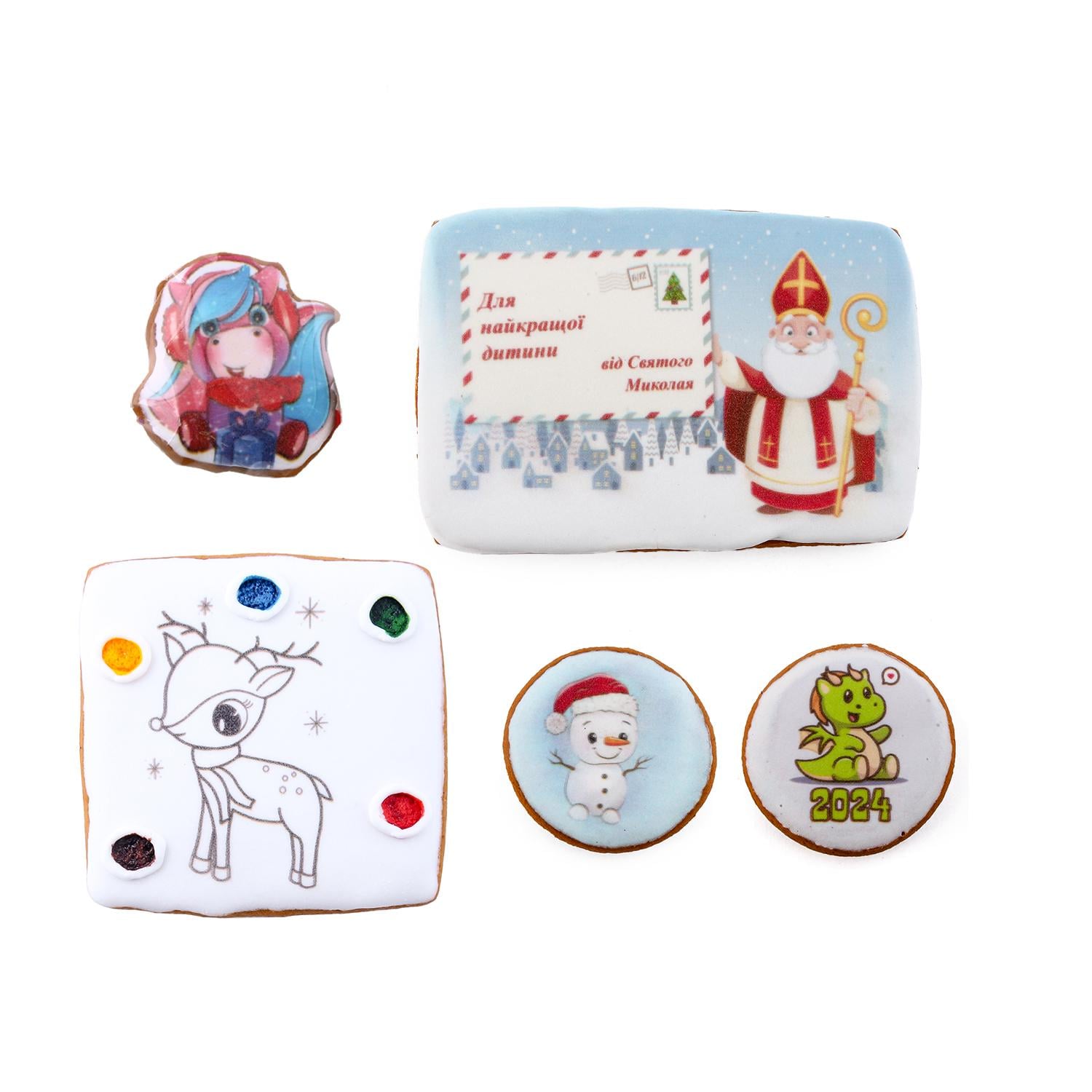 Набор подарочныйдетский Крафт Печиво Новогодняя почта №2 210 г
