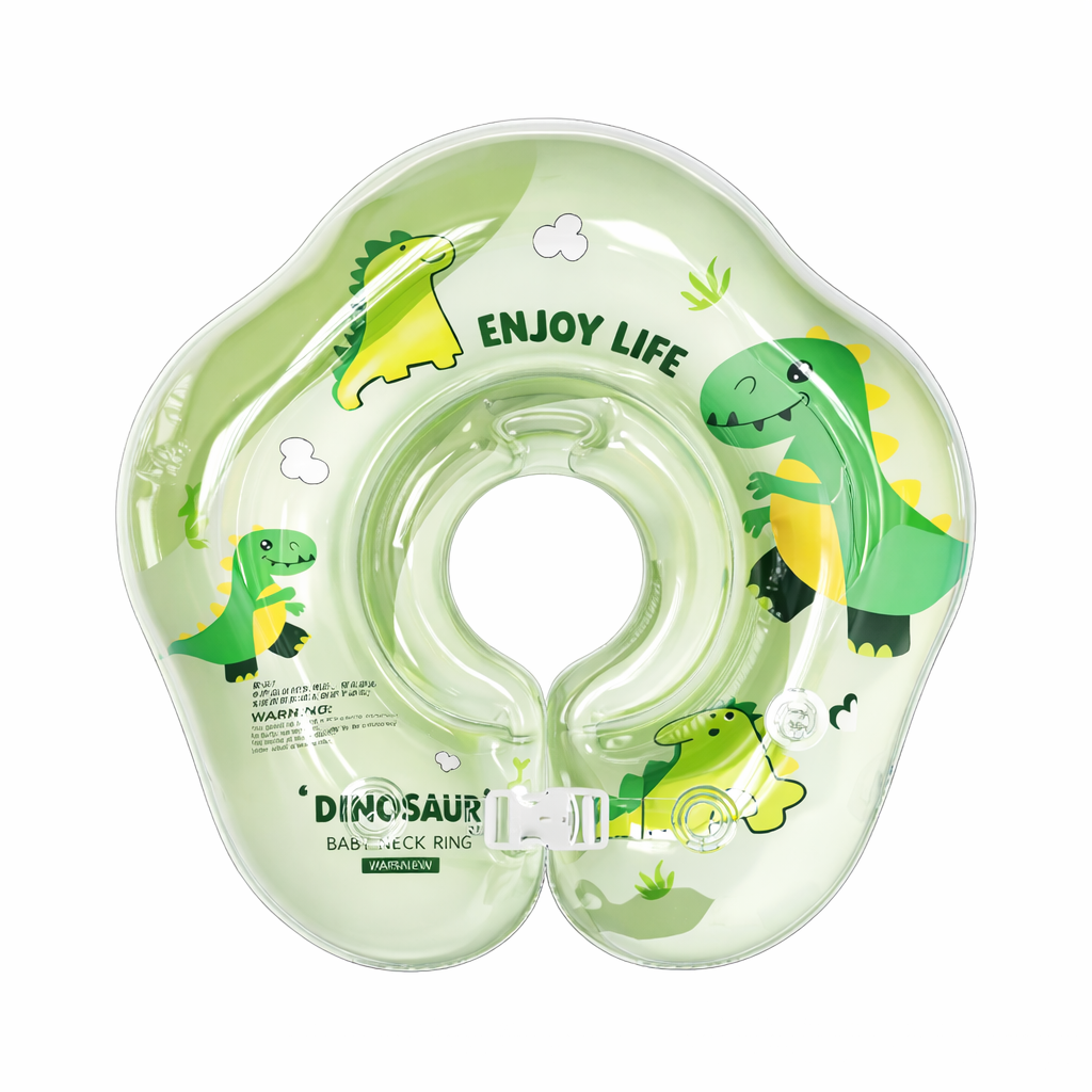 Круг надувной для купания младенцев на шею BIMBO диаметр 40 см Зеленый (C 75179)