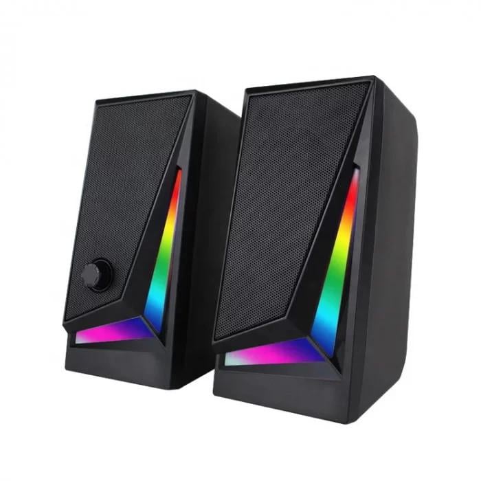 Колонки компьютерные с RGB переливами Music DJ MJ-100A для ноутбука и ПК (8864) Колонки компьютерные с RGB переливами Music DJ MJ-100A для ноутбука и ПК (8864)