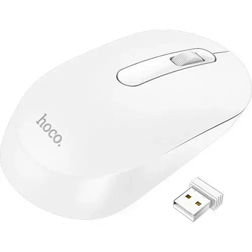 Компьютерная мышь беспроводная Hoco GM14 Platinum Business Wireless Mouse 2,4G White (K9)