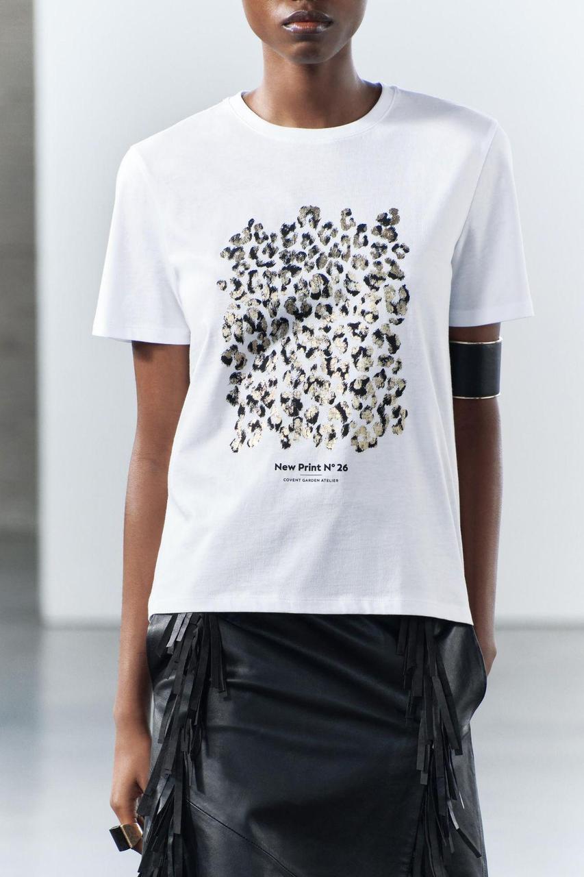 Футболка женская с принтом Pin-000-287 повседневная XL Белый (2664085880)