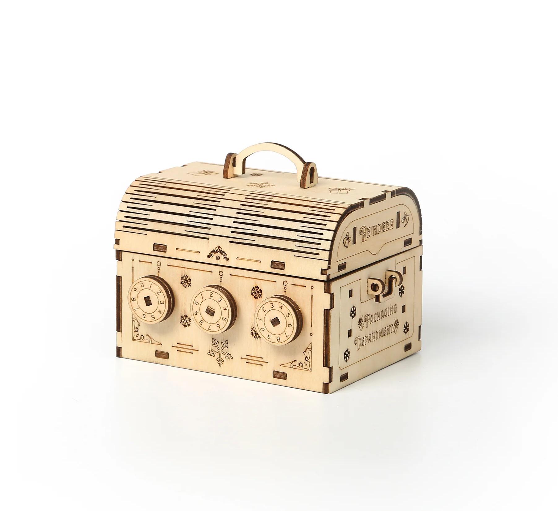 Конструктор дерев'яний Rokr Storage Box Robotime 3D Сейф для зберігання (LG845) Конструктор дерев'яний Rokr Storage Box Robotime 3D Сейф для зберігання (LG845)